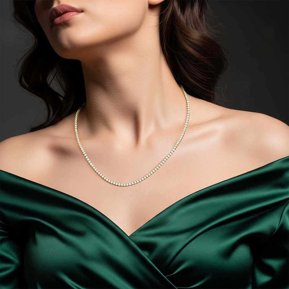 9CT Tennis Necklace